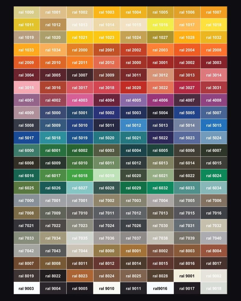 Color Guide - Basapolymer