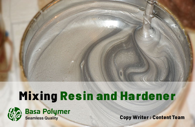 mixing Resin and hardener